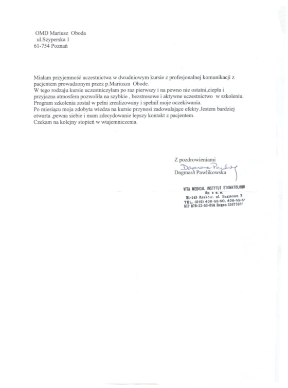 Instytut Stomatologii Vita- Medical Dagmara Pawlikowska